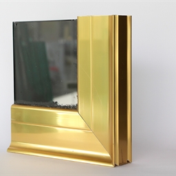 شیشه سورن - 	فریم پافیلی ۱۰ سانتی طلایی